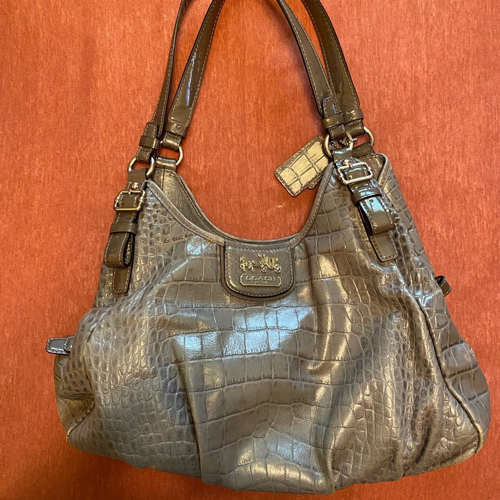 leather coach purse vintage